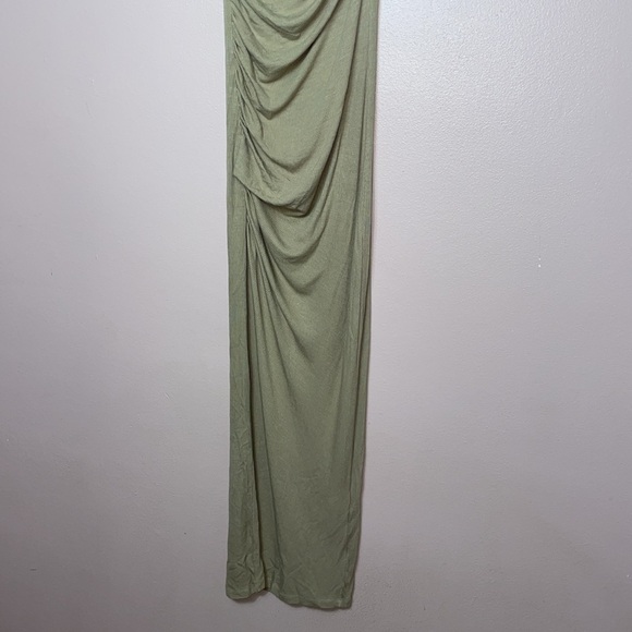 Enza Costa Rib Silk Midi Dress Nude - Picture 2 of 6